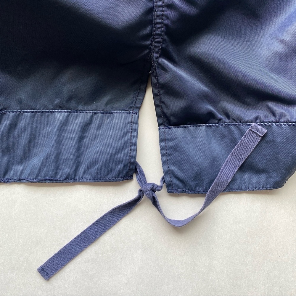 J.Crew Navy Blue Waxed Cotton Nylon Oversized Waterproof Rain Field Jacket M - Picture 12 of 16